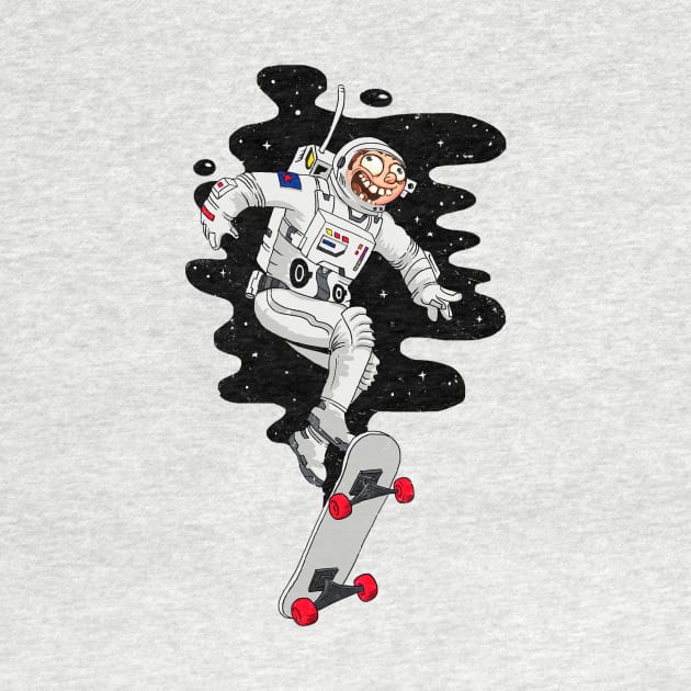 Puro Codiciado Loco Astronauta en Patineta by Crazycloth